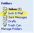 hotmail junk folder
